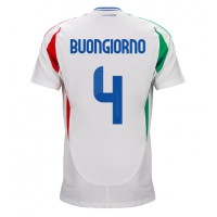 Italy Alessandro Buongiorno #4 Replica Away Shirt Euro 2024 Short Sleeve